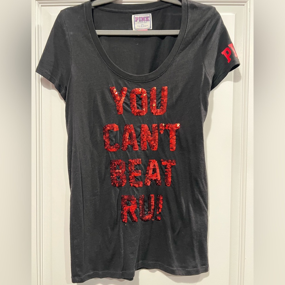 PINK Victoria's Secret Rutgers Sequin Women's Top